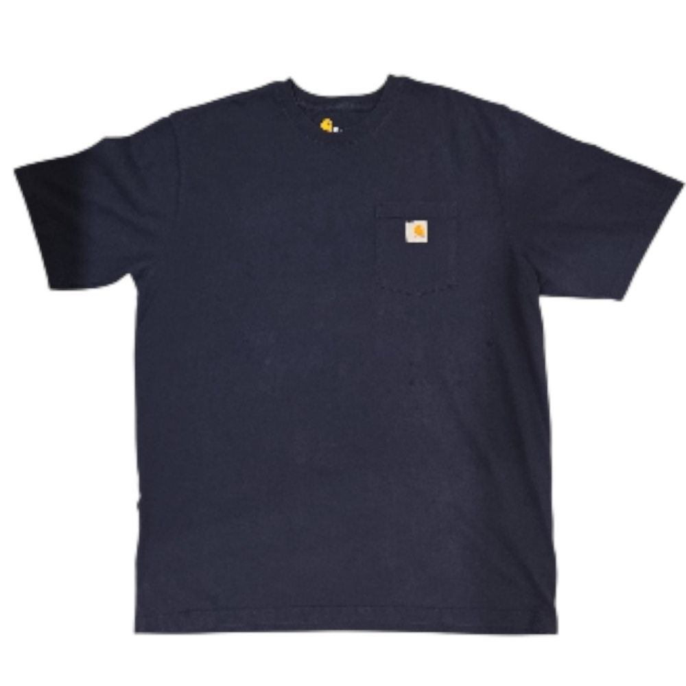 CARHARTT ORIGINAL FIT T-SHIRTS.. LOT OF 2. SIZE X-LARGE TALL. BLUE/  GREEN.
